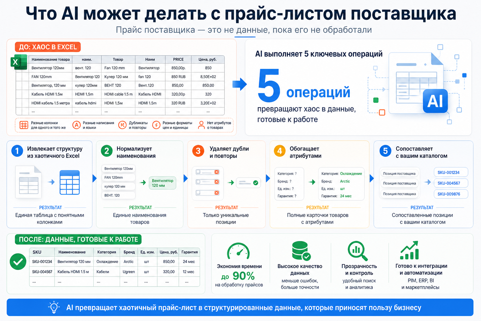 Что AI может делать с прайс-листом поставщика