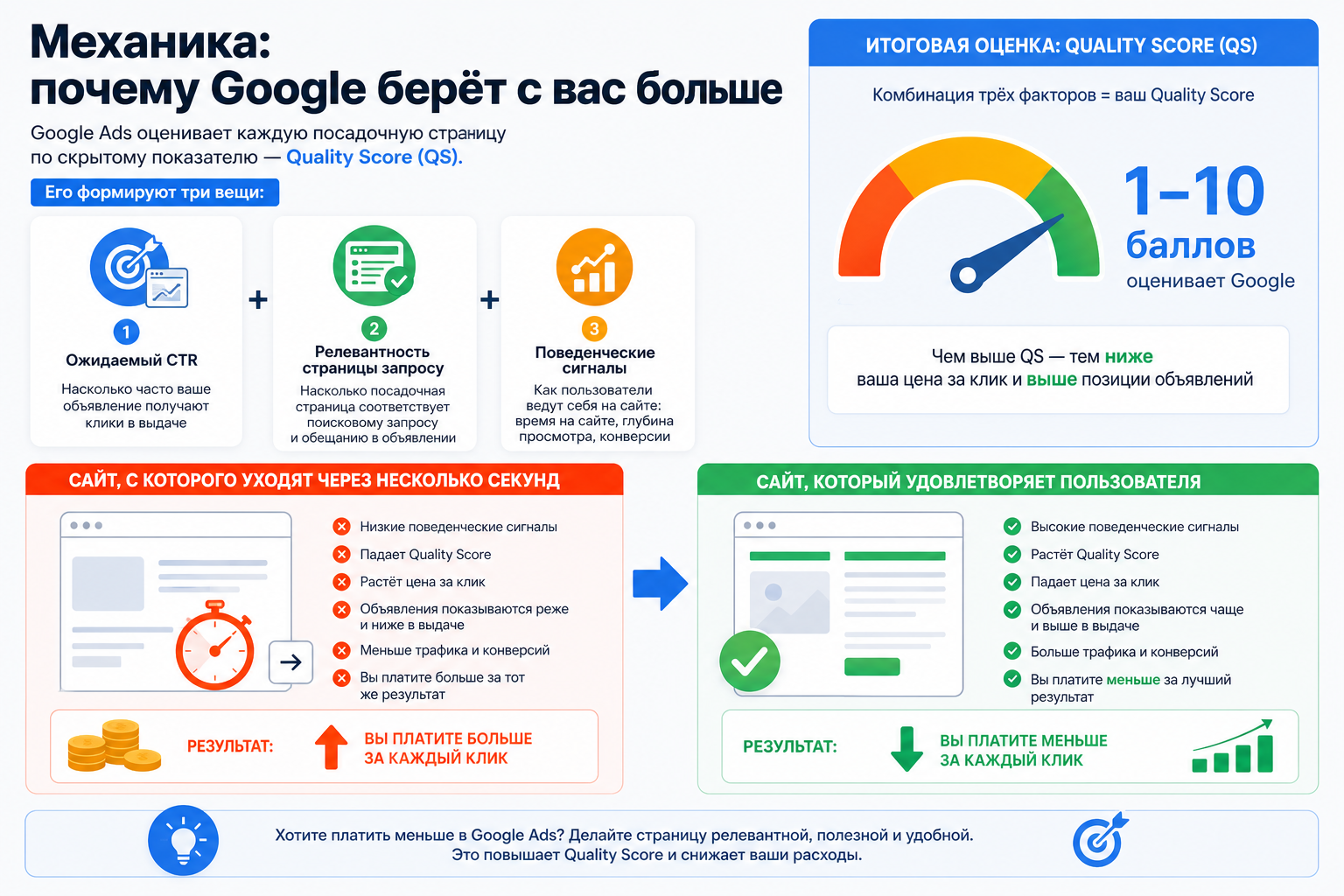 Механика: почему Google берёт с вас больше