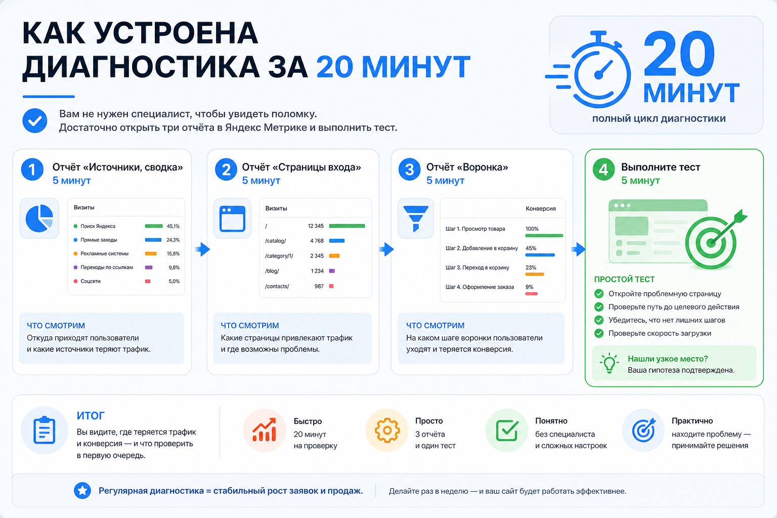 Как устроена диагностика за 20 минут