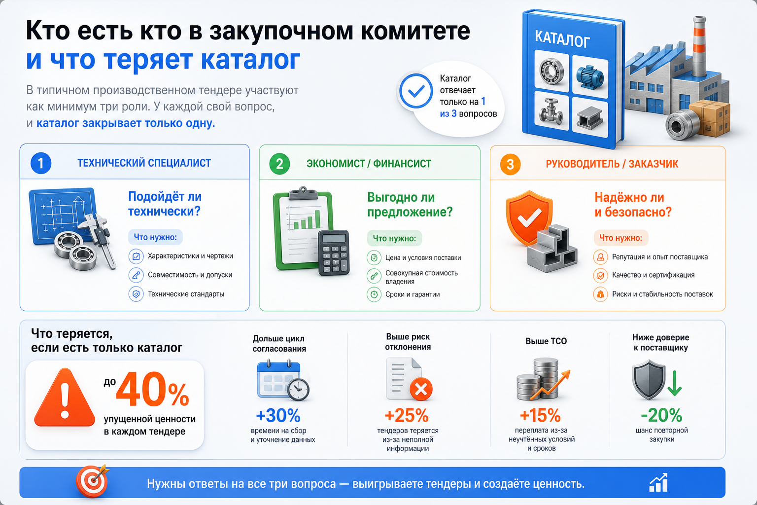 Кто есть кто в закупочном комитете и что теряет каталог
