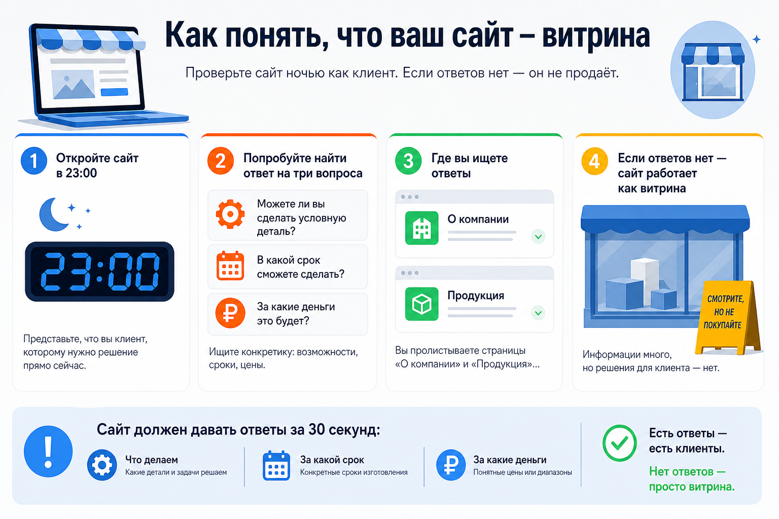 Как понять, что ваш сайт — витрина