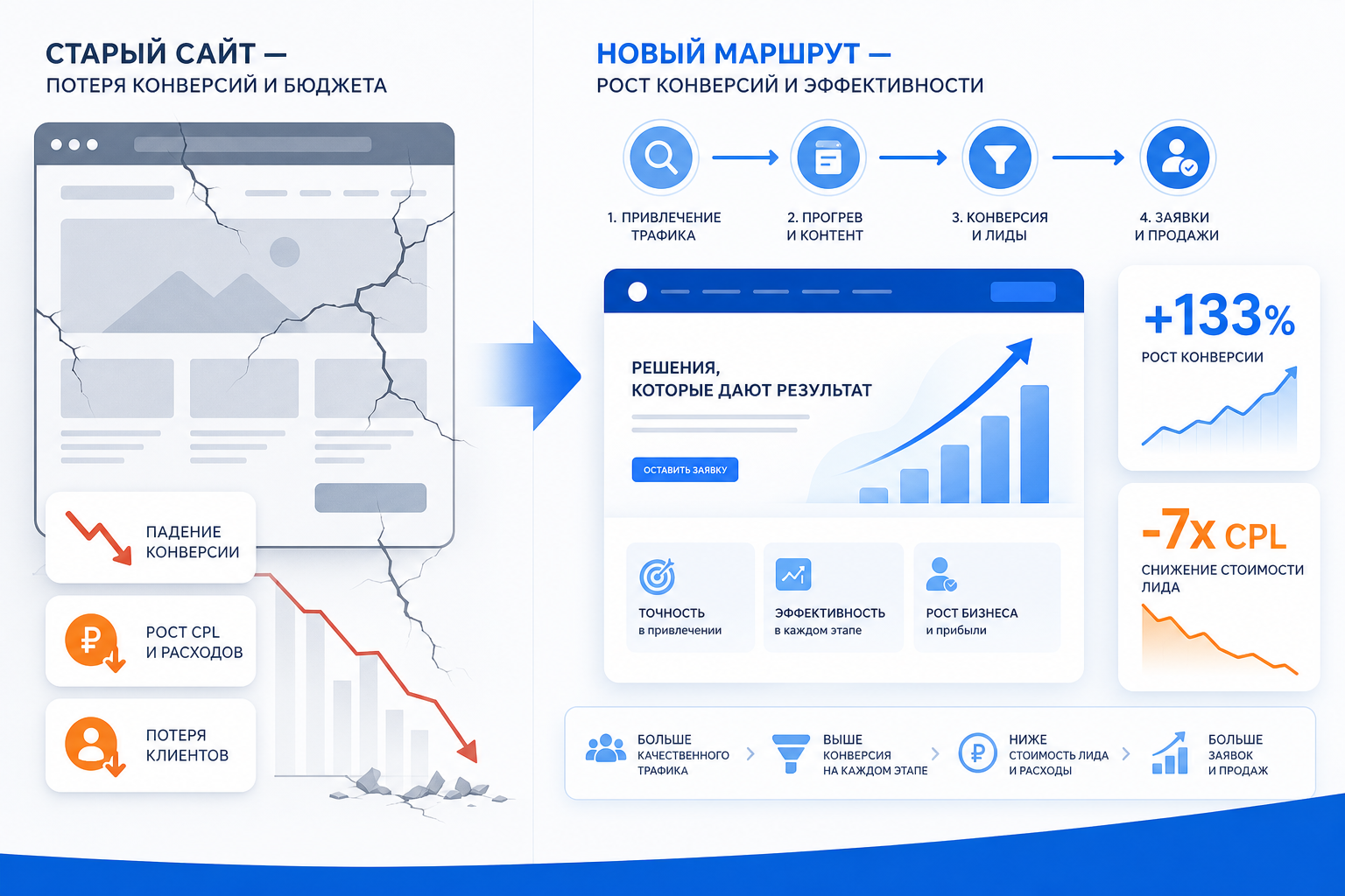 Редизайн сайта для бизнеса: когда чинить, когда менять маршрут