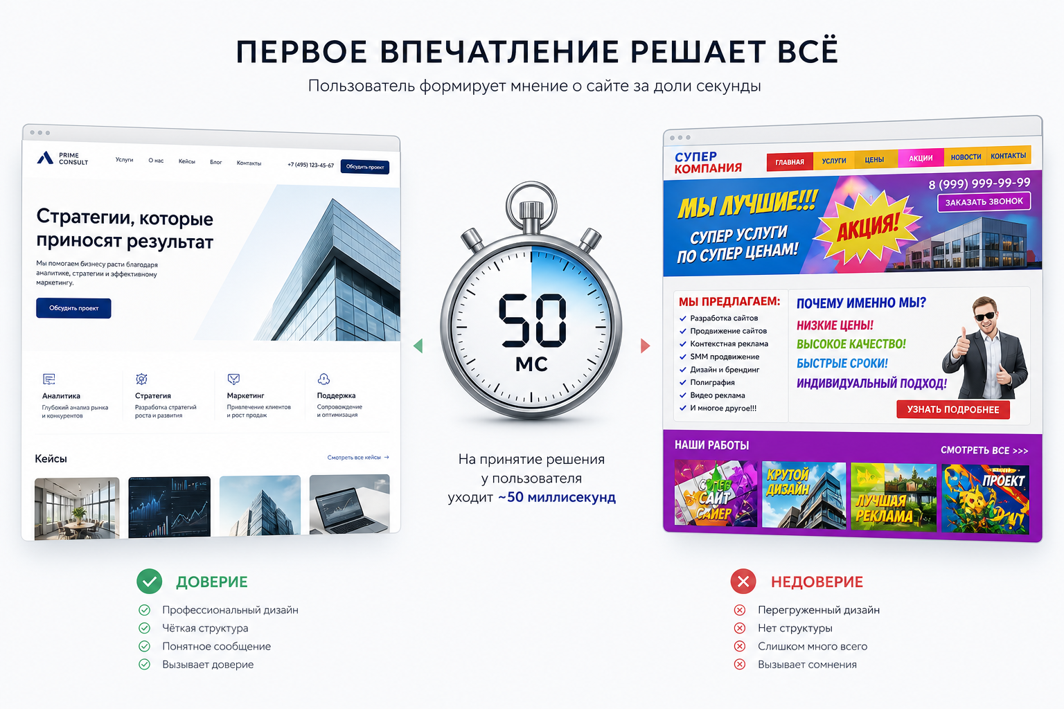 Сайт выглядит дёшево: что на самом деле видит клиент