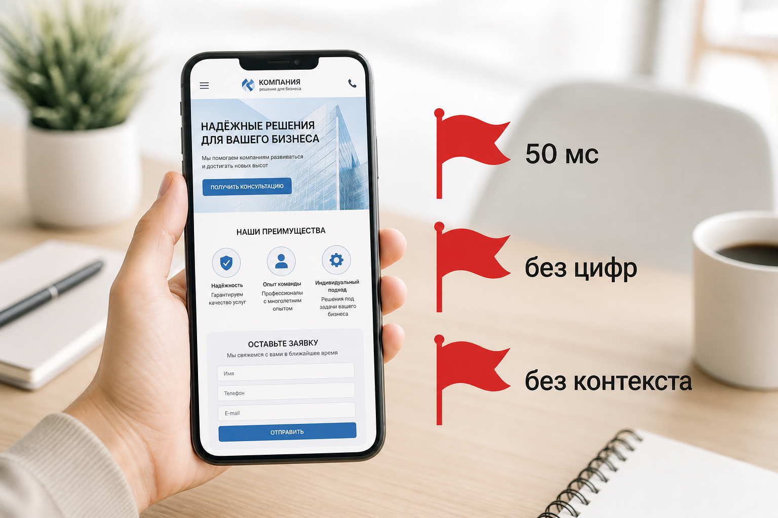 Шаблонный сайт компании: когда это видно клиенту